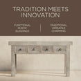 thumbnail image 3 of Maven Lane Veena Handmade Heritage Wooden Console Table, Distress Natural Finish, 3 of 6