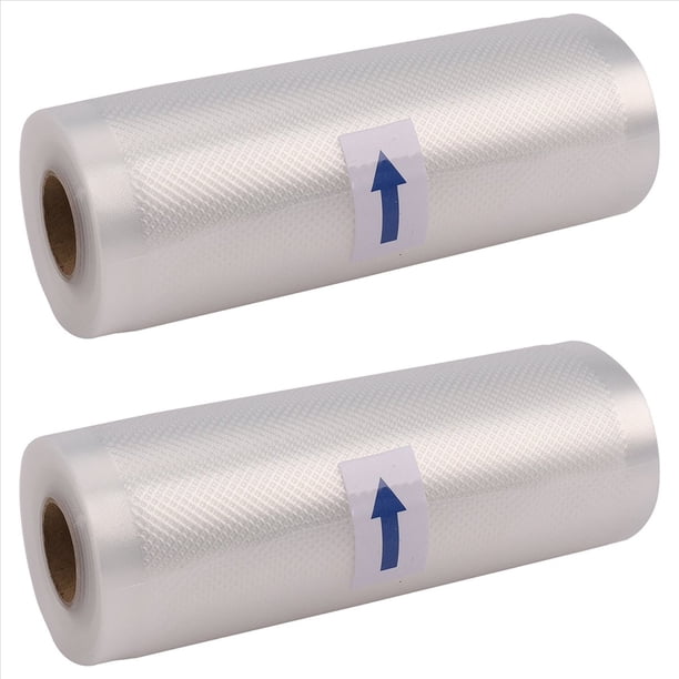 2X Sellador Texturizado Sous Vide Saver Roll Bolsas de Vacío Almacenamiento de Cocina Alimentos - 15X500cm