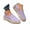 Purple, variant on Women's Embossed Jacquard Slip On Espadrille Flats Thin Woven Rope Sole Pastel Color Spring Summer Casual Flat Shoes