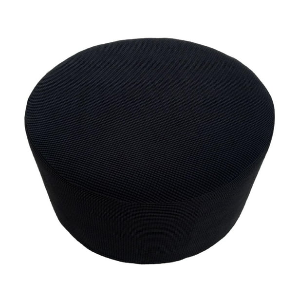 Funda de sofá elástica para dormitorio con base elástica antideslizante, reposapiés lavable, Negro