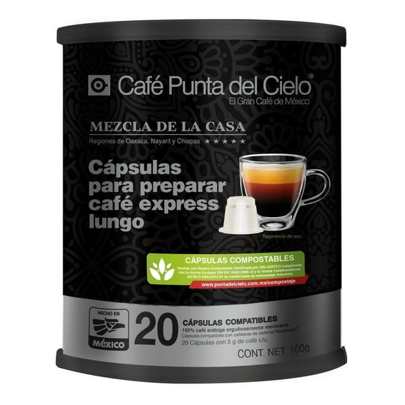 Cápsulas Express Punta del Cielo Mezcla de la Casa 100 g