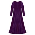 thumbnail image 5 of YiZYiF Filles Costume de Princesse Médiévale Renaissance Rétro Robe de Princesse Thème d'Halloween Fête Robes de Bal Violet 14, 5 of 5