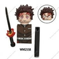 thumbnail image 4 of WM6163 Demon Slayer Daki Giyuutarou Douma Kibutsuji Muzan Gyokko Anime Cartoon Mini-Figures Action Toy Bricks para niños WM6168, 4 of 4