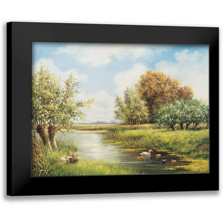 de Jong, Johan 14x11 Black Modern Framed Museum Art Print Titled - A natural peace
