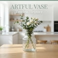 thumbnail image 3 of Unique Bargains Modern Geometric Wide Mouth Thickened Flower Vase Clear 3.5"x3.5"x8.3", 3 of 5