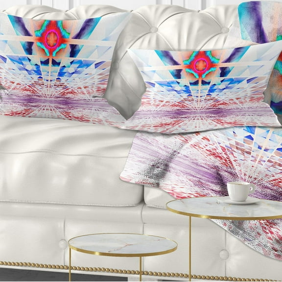 Designart Cosmic Horizons Apocalypse - Abstract Throw Pillow - 12x20