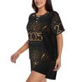 thumbnail image 2 of Lsque 2025 Golden On New Year Women's Short-Sleeved Pajama Set - 2 Piece Soft and Lightweight Sleepwear Set-3X-Large, 2 of 9
