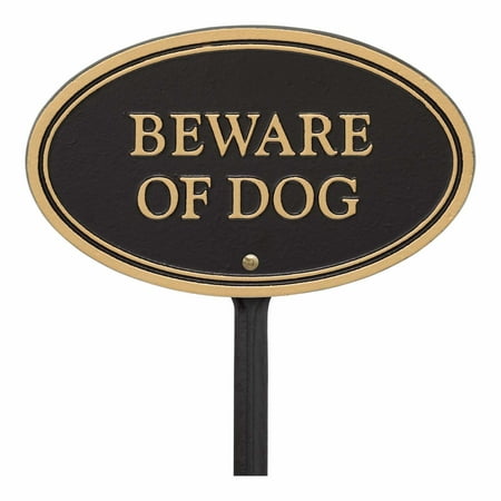Whitehall Products Beware of Dog Statement Plaque