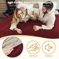thumbnail image 4 of Catalonia Waterproof Blanket, Washable Leakproof Bed Cover for Couples, Reversible Protector Blanket for Bed Couch Sofa, Stain Proof Blanket Pad for Adults, 80X90 inches, Wine, 4 of 8
