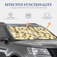 thumbnail image 4 of Vsdgher Monkeys and Pinealpples Print Car Windshield Sun Shade, Reflective Sunshade Window Sunshade Sun Visor Protector Fit for Cars,Trucks,SUVs-Small, 4 of 6