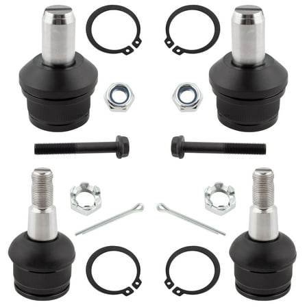BOXI 4pcs Front Upper & Lower Ball Joints Set Fit for Ford Excursion 2000 2001 2002 2003 2004 2005 / F-250 Super Duty F-350 Super Duty 1999-2012 (All 2WD Models ONLY) | K80027 K80028