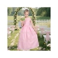 thumbnail image 4 of Sunny Fashion Girls Dress Pastel Pink Maxi Lace Long Gown Sleeveless Wedding Garden Summer Formal 14 Years, 4 of 7