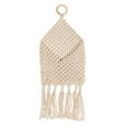 thumbnail image 1 of Abbott Collection AB-58-MACRAME-656 8 x 18 in. Macrame Wall Pocket Hanging, Natural - Small, 1 of 2