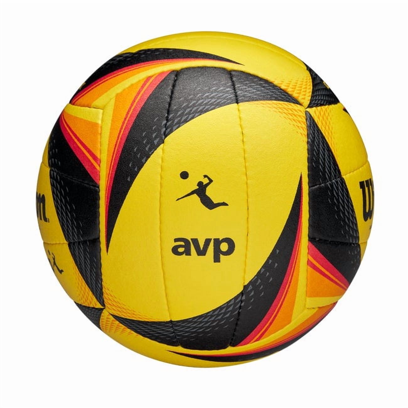 Wilson OPTX AVP Official Beach Volleyball – Pro Game Ball – Black/Yellow – New