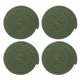 thumbnail image 1 of 4 Pcs Manteles Individuales Redondos Trenzados, 5.9" Manteles Tejidos para Mesa de Cocina para Decoración de Granja (Verde), 1 of 7
