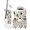 Color 3, variant on Bathroom Accessory Set 6 Piece Serene River Boats Reflections Clear Trash can, Toothbrush Holder, Toothbrush Cup, Soap Dispenser, Soap Dish, Toilet Brush Holder