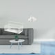 thumbnail image 2 of Elegante organizador de pared de alambre metálico y estante flotante con esculturas de elefantes para cocina, baño, sala de estar y oficina., 2 of 8