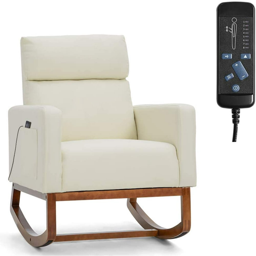 Erommy Avawing Living Room Rocking Chair with Massage, Modern