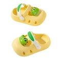 thumbnail image 4 of Toddler Slippers,Boys Summer Sandals Breathable Lightweight Indoor Outdoor Walking Slides for Kids Comfortable,Slippers for Kids,Yellow,6-12 Months, 4 of 4