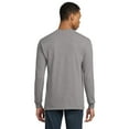 thumbnail image 4 of Gildan Classic Fit Men Long Sleeve T-Shirt, DryBlend Crewneck Tee, Sport Grey, S, 4 of 6