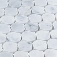 thumbnail image 5 of Dayberry Wheat Blue 1.5-in. Marble Arabesque Polished Natural Stone Mosaic Wall & Floor Tile, 5 of 7