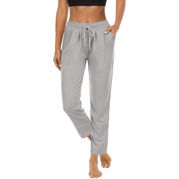 Pisexur Womens Yoga Sweatpants 4-Way Stretch Casual Travel Outdoor