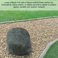 thumbnail image 5 of Gardenised Huge Decorative Outdoor Weather Resistant Faux Stone Realistic Sandstone Rock for Garden Patio Landscape, Lightweight Boulder Utility Cover, Colombia, 5 of 7
