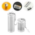 thumbnail image 2 of MIANGASTORE 2pcs Home Tea Strainers Portable Tea Residue Infusers Stainless Steel Tea Filters (Silver), 2 of 7
