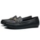 thumbnail image 5 of Mocasines Flats DeyaShopin para mujer, piel negra, talla 8, 5 of 7
