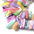 thumbnail image 3 of Dyed Natural Trochus Shell Beads Strands Mixed Color 9~21x5~7x6~8mm Hole: 1.2mm about 54~67pcs/strand 14.76~15.24 inch(37.5~38.7cm), 3 of 4
