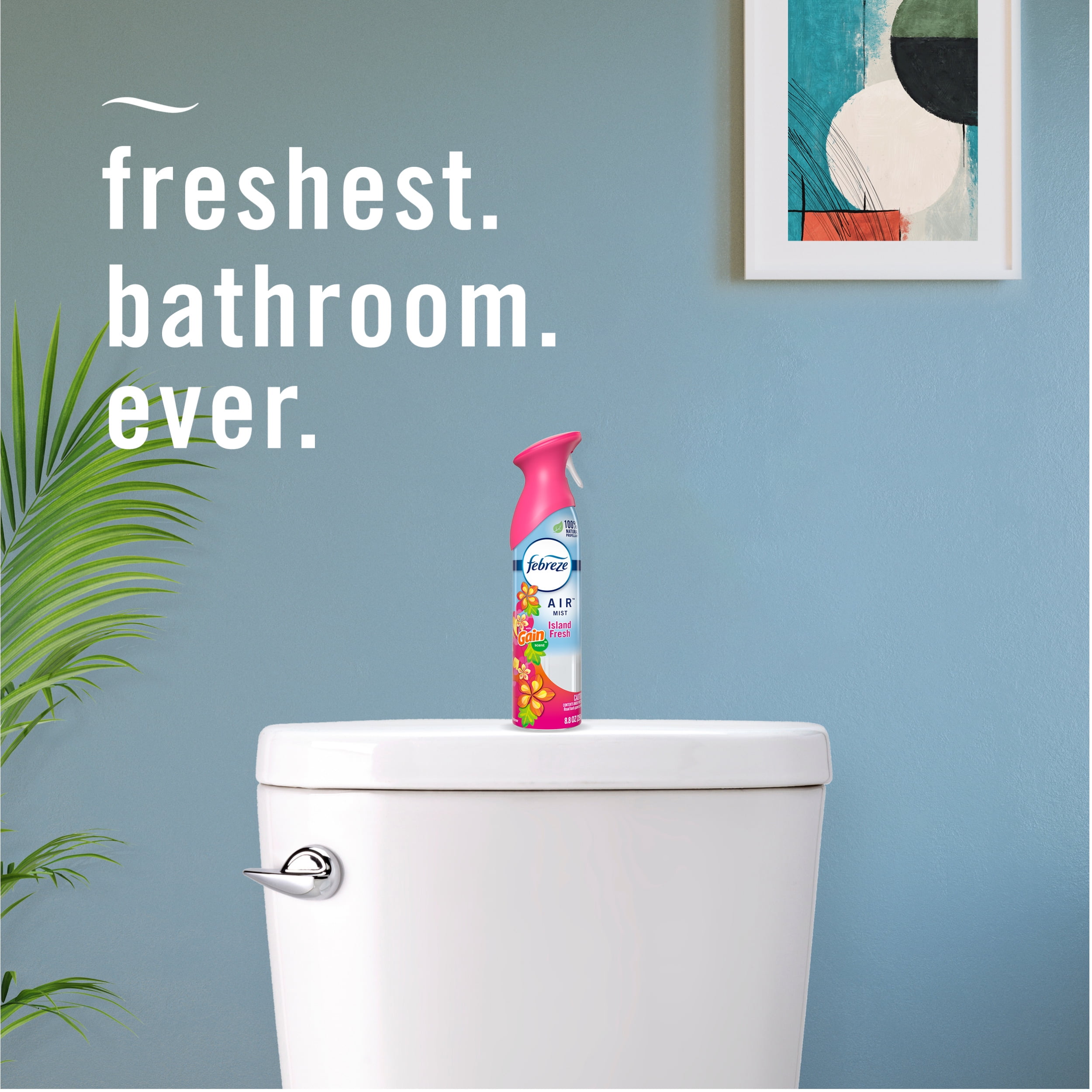 Febreze Air Freshener Spray, Odor-Fighting Room Spray, Gain Island Fresh, 8.8oz, 2 Count