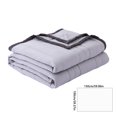 thumbnail image 3 of Qocolhg Solid Color Summer Cooler Quilt Twin Size - Cooling Blankets for Hot Sleepers, Skin-friendly Plain Printed Washed Cotton Summer Quilt, Bedding Soft Coverlet Quilts for Kids, 59x79 inch, Gray, 3 of 8