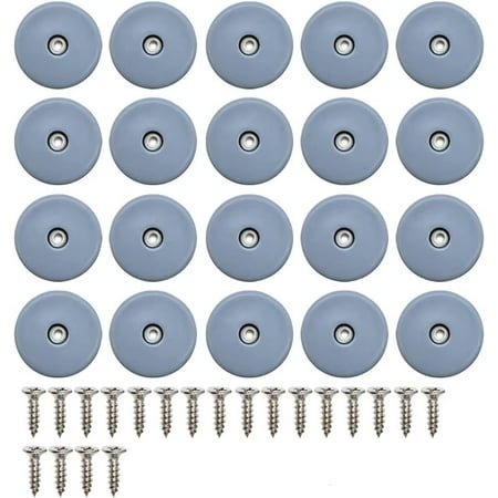 Set van 4 zwenkbekers (bekers) - vloerbescherming - geschikt voor wieldiameter tot 55 mm (meubels, apparaten, enz