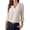 Beige, variant on Qaspx Womens Blouses 3/4 Sleeve Dressy Tops Casual V Neck Office Shirts