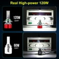 thumbnail image 4 of 2PCS LED 9006 HB4 White Headlight or Fog Light Bulb Conversion Kit Low Beam Bulbs, 4 of 8