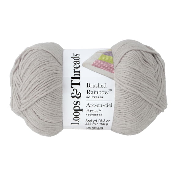Baby Rainbow Yarn by Loops & Threads - Yarn for Knitting - Crochet - Weaving - and Arts & Crafts - Baby Breath - Polyester - 5.3 oz