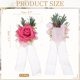 thumbnail image 2 of Uxcell 2 Pcs Corsage de Muñeca de Flores Rojas Artificiales, Pulseras de Corsage para Boda Novia Novio Ceremonia Aniversario Baile Fiesta, 2 of 6