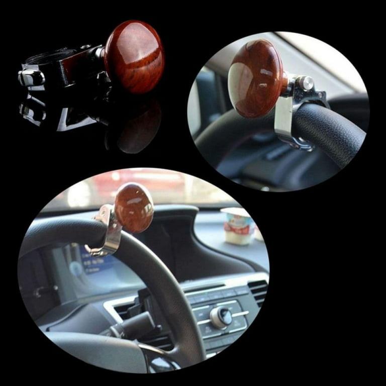 Woodgrain Steering Wheel Spinner Knob, Universal Fit for All Cars, Trucks,  Semis, Tractors, Boats, Golf Carts