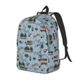 thumbnail image 1 of Easygdp Camping Caravan Mochila de Lona Resistente para Laptop, Compatible con Laptops de 15 a 17 pulgadas, Ideal para Escuela, Trabajo y Viajes-Small, 1 of 5
