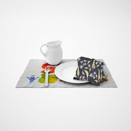 

Super Simple Song 12 × 17 Inch Linen Placemat High Quality Easy To Clean