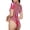 Pink Balloon Puppy Art, variant on Patriotic Butterfly Floral Womens One Piece Swimsuits Modest Tummy Control Bathing Suits Lace Up Slimming Swim Suit-Medium