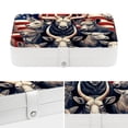 thumbnail image 4 of American Flag Portable PU Leather Jewelry Organizer Box with Removable Compartment, 4 of 6