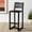 Black, variant on SAFAVIEH Seika Square Mid Back Bar Stool, White/Natural