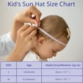 thumbnail image 6 of HECCEI Infant Sun Hat UPF 50+ Sun Protection Hat, 0-6 Months, Blue, 6 of 6