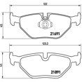 thumbnail image 4 of Brembo Brake Pad P06023 FMSI Number D692-7286; Low-Metallic; Set Of 4, 4 of 4