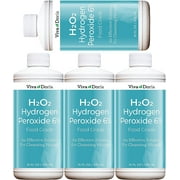 Viva Doria 6% Hydrogen Peroxide, Food Grade, 16 Fluid Ounces (4 Pack)