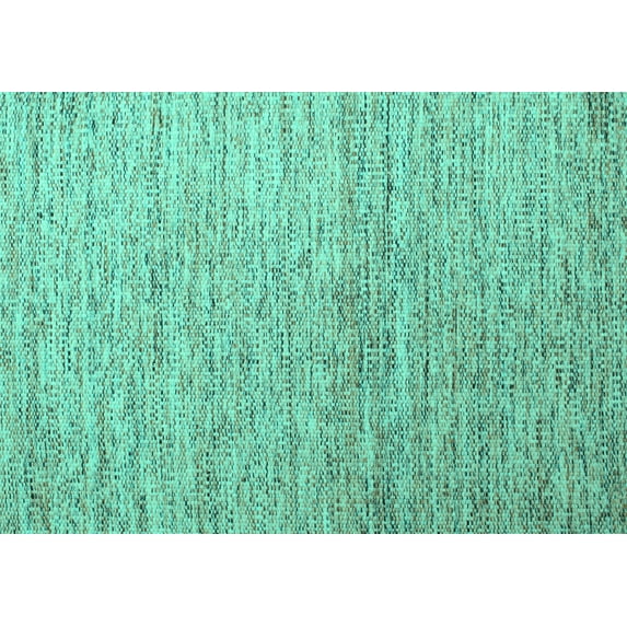 Ahgly Company Machine Washable Indoor Rectangle Abstract Turquoise Blue Contemporary Area Rugs, 5' x 8'