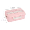 thumbnail image 2 of Bouanq Bento Lunch Box Bento Box for Adult Thermal Insulation Leak Proof Bento Boxes Stainless Steel Liner Lunch Containers, Lunch Box with Tableware Set for Picnic Office, 2 of 5