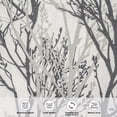 thumbnail image 6 of Grey 52"W x 14"L (Pack of 1) Tree Branch Linen Lined Room Darkening Valance, 6 of 8
