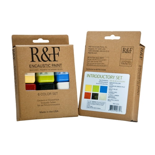 R&F Peintures Artisanales 1810 R et F Encaustique Introduction Ensemble de 6 Pcs